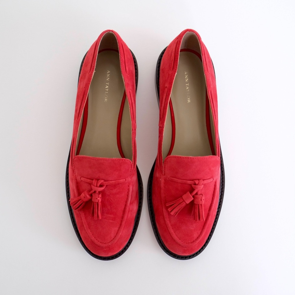 Ann Taylor Suede Loafers (Size 7M)